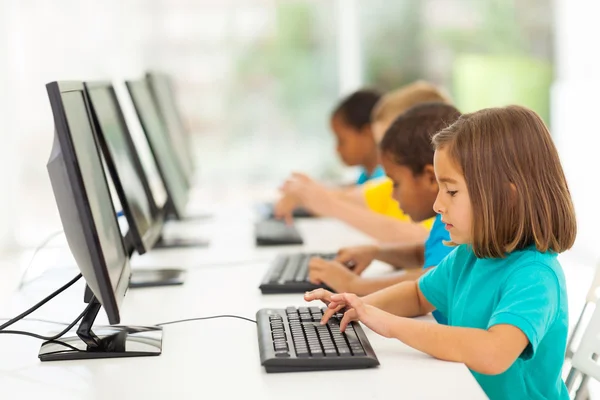 Students on computers